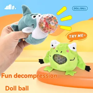 Plush decompression venting toy grape ball pinch music extractor creative novelty children's toys