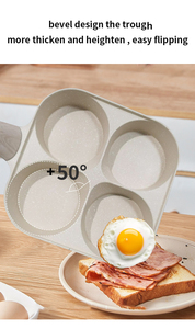 Personalización 4 <span class=keywords><strong>en</strong></span> 1 antiadherente huevo Hamburgo sartén desayuno olla sin palo sartén juegos de utensilios de cocina - Product Image 2