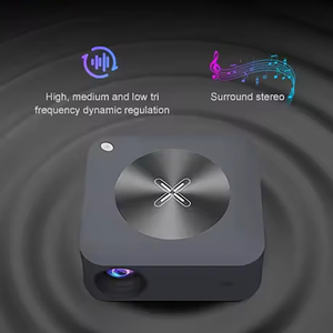 Projecteur portable X1 avec Android intelligent 4K 1080P, lumière LED, objectif ultra courte focale pour <span class=keywords><strong>jeux</strong></span> vidéo, télévision, home cinéma, cinéma mobile - Product Image 4