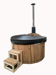 Fabricante <span class=keywords><strong>de</strong></span> lujo, venta al por mayor, bañera <span class=keywords><strong>de</strong></span> hidromasaje <span class=keywords><strong>de</strong></span> leña para 4 personas, bañera <span class=keywords><strong>de</strong></span> hidromasaje agradable con chimenea externa - Product Image 6