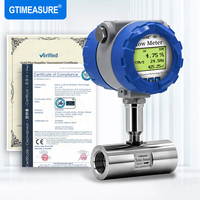 Medidor de Flujo de Turbina Digital SS304 con Rosca Hembra, Pantalla Instantánea y Total, 4-20mA, para Tratamiento de Agua y Aceite, Directo de Fábrica