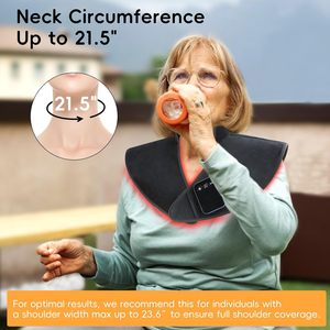 Almohadilla Térmica Inalámbrica con Logotipo Personalizado, Cómodo Tratamiento en Casa, Terapia de Luz Roja LED, Masajeador de Cuello y Hombros, Venta al por Mayor - Product Image 6