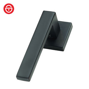 Juego <span class=keywords><strong>de</strong></span> Manijas y Cerraduras Minimalistas Cuadradas <span class=keywords><strong>de</strong></span> Aleación <span class=keywords><strong>de</strong></span> Zinc <span class=keywords><strong>de</strong></span> Alta Calidad para Puertas <span class=keywords><strong>de</strong></span> Dormitorio, Hotel, Baño y Apartamento - Product Image 3