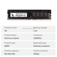 Mémoire RAM DDR4 ECC 16 Go de haute qualité 3200 MHz Modèle 3200 Vente directe usine Options 8 Go/16 Go/32 Go en stock pour ordinateur de bureau