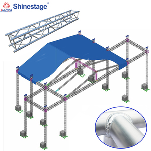 Chất lượng hàng đầu 290mm Nhôm giàn cấu trúc tổ chức sự kiện ngoài trời trong nhà NHÔM VUÔNG DJ Chiếu sáng Spigot Giàn - Product Image 5