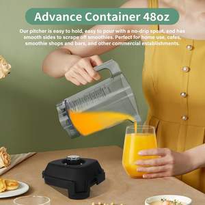 Blender Pitcher 48oz Compatible avec <span class=keywords><strong>vita</strong></span>-<span class=keywords><strong>mix</strong></span> Quiet One VM0145 36019 15978 BarBoss Drink Machine Advance Commercial Blender - Product Image 6