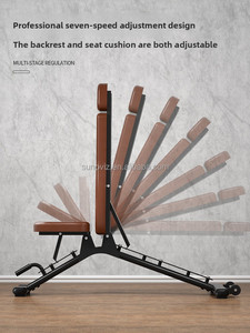 <span class=keywords><strong>Banc</strong></span> de <span class=keywords><strong>musculation</strong></span> réglable, multifonctionnel, durable, pliable et portable avec roulettes pour la maison, la salle de sport et l'usage commercial, idéal pour les exercices de sit-up et abdominaux - Product Image 4