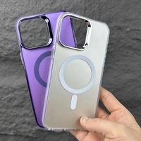 IMD mat clair à la mode sans fil charge étui de protection Style de rue couverture de téléphone portable pour iPhone 16Pro Max & 15 Plus