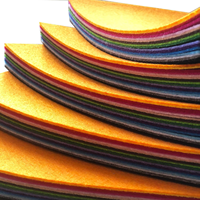 Feuilles de tissu feutré de couleurs assorties, vente chaude en gros d'usine, pour patchwork, couture et loisirs créatifs, épaisseur 1 mm