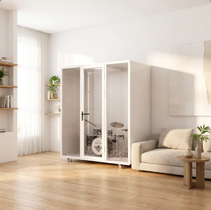 Cabina <span class=keywords><strong>de</strong></span> <span class=keywords><strong>Reuniones</strong></span>, Cabina <span class=keywords><strong>de</strong></span> Trabajo Silenciosa, Habitación Prefabricada Silenciosa, Cabina Acústica Grande <span class=keywords><strong>de</strong></span> 1930 mm <span class=keywords><strong>de</strong></span> Aluminio Aeroespacial y Vidrio para Estudio en Casa - Product Image 3