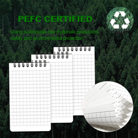 Personnalisé A6 imprimé tous temps Bloc-notes étanche Cahier de poche Spirale supérieure Cahier tout temps