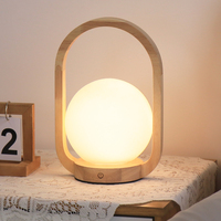 Décor de dôme en verre LED d'usine, sans fil 2000mAh 3d veilleuse couleur changeante led d'ambiance pour chambre à coucher