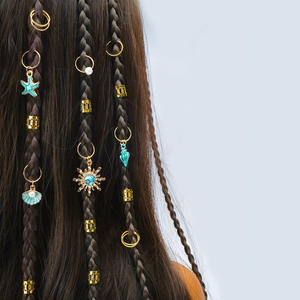 45個/袋 ゴールデンオーシャンシリーズ おしゃれでシンプル、個性的なヘアクリップ ヘアアクセサリーと合金アクセサリー 女性用 - Product Image 1