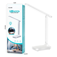 Lampe de bureau de nuit moderne USB Diode électroluminescente pliable 800mA Gradation en continu Température tricolore pour la lecture