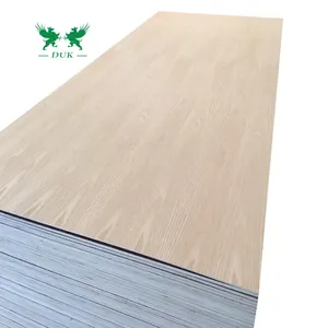 Vente directe d'usine en gros en Chine feuille de bois placage de face de CHÊNE rouge pour contreplaqué de haute qualité