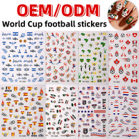 Autocollants de décoration pour ongles, pour manucure, salon de beauté, décorations pour Nail Art, autocollants pour ongles, autocollants DIY pour ongles avec drapeau national
