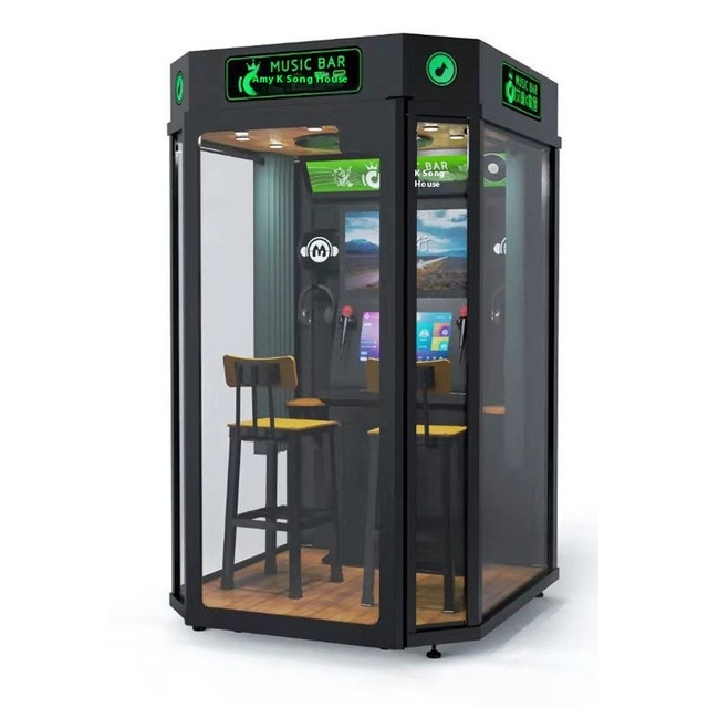 Ktv Booth Mini Karaoke Booth Singing Room Digital Coin Operated Electronic KTV Room Mini Jukebox Karaoke Booth Arcade Machine