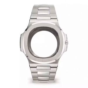 Wholesale Custom 40mm Silver Stainless <strong>Steel</strong> Watch Case Sapphire Glass Waterproof Band <strong>Bracelet</strong> Model 2067 30g - Product Image 1