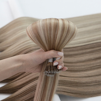 Extensions de cheveux Nano Tip Luxsea Hair 12A Grade Virgin Remy Russian Double Drawn en cheveux humains lisses et doux