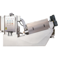 Machine de déshydratation des boues de type volute à structure multi-disques, écoénergétique pour les eaux usées de l'industrie du cuir et de la teinture