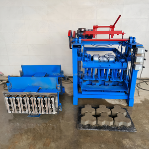 Machine à mouler les briques vibrantes Zhebang Qtj4-26 avec moteur et engrenage, machine automatique de fabrication de blocs creux en ciment 4,8 kW 380 V - Product Image 5