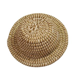 Sombrero de Paja Tejido a Mano, Sombrero de Sol Estilo Marinero, Gorra de Playa Tejida para Viajes al Aire Libre - Product Image 4
