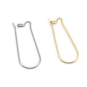 316L thép không gỉ tai móc lắp ráp DIY Titanium thép Bông Tai Phát hiện 18K vàng-mạ bông tai trang trí phần cứng - Product Image 4