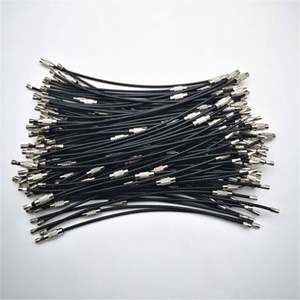 15CMステンレス鋼ワイヤーロープキーホルダーねじロックナイロンコーティング航空機ケーブルキーリング吊り荷物タグまたはIDタグ - Product Image 4