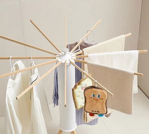 Séchoir à linge pliable portable, adapté à l'intérieur et à l'extérieur, rangement dissimulé, léger et pliable - Product Image 1