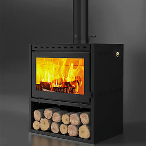 Chimenea <span class=keywords><strong>de</strong></span> <span class=keywords><strong>Leña</strong></span> <span class=keywords><strong>de</strong></span> Estilo Europeo para Interiores, Calentador para Sala <span class=keywords><strong>de</strong></span> Estar con Llama Real - Product Image 3