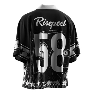 Polo col design maillot de football américain pour hommes tissu en maille de qualité supérieure pour les entraînements et les sorties décontractées - Product Image 6