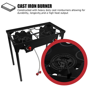 HOMFUL Bán Buôn Cast Sắt Xách Tay BBQ <span class=keywords><strong>Gas</strong></span> Grill Kompor Cắm Trại Bếp <span class=keywords><strong>Gas</strong></span> Ngoài Trời Nướng Thịt Nướng - Product Image 6
