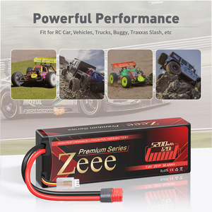 Zeee 프리미엄 시리즈 2S Lipo 배터리 5200mAh <span class=keywords><strong>7.4V</strong></span> 120C 하드 케이스 배터리 Deans 플러그 1/8 1/10 <span class=keywords><strong>RC</strong></span> 차량 자동차 트럭 A - Product Image 5