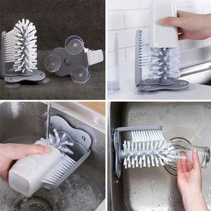 Nuevo Cepillo Limpiador Eléctrico de Microfibra Ecológico para Vasos y Botellas, con Succión para Pared, Limpiador de Vidrio para Cocina y Hogar - Product Image 5