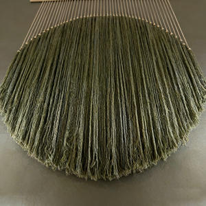 <span class=keywords><strong>Tapisserie</strong></span> murale minimaliste en macramé, cercle rond, franges vert olive, pour hôtels et chambres d'hôtes - Product Image 2