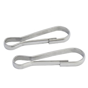 Mousqueton à ressort simple en acier inoxydable pour lanière, crochet de fixation 16 mm pour lanière, porte-clés, porte-carte d'identité, sac à main, rideaux DIY - Product Image 1