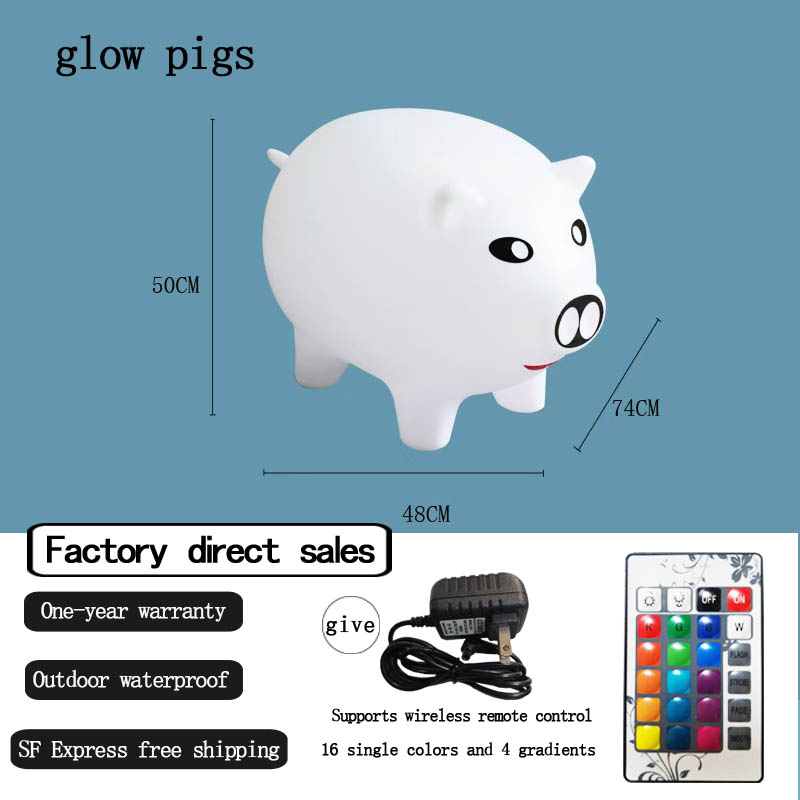 Seven-colored pig