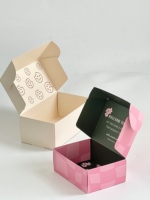 Boîte à biscuits et desserts au chocolat blanc, design personnalisé exquis, CMYK, recyclable, en carton, matériaux recyclés