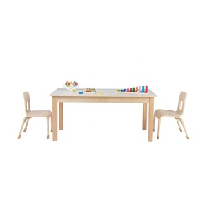 Meubles pour enfants, meubles Montessori pour l'école <span class=keywords><strong>maternelle</strong></span>, ensemble de table et de chaises modulaires en bois pour enfants, 6 places, bureau d'activités pour la <span class=keywords><strong>maternelle</strong></span> - Product Image 5