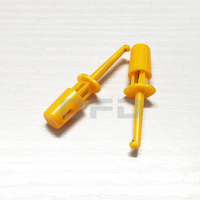 Kit de fils de test pour multimètre jaune, crochet de test, clip noir, bleu, rouge, jaune, vert, couleurs assorties, mini sonde de test électronique, kit de bricolage