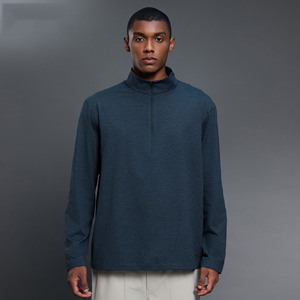 <span class=keywords><strong>Polo</strong></span> da <span class=keywords><strong>Uomo</strong></span> con Mezza Zip e Maniche Lunghe, Abbigliamento Sportivo Maschile di Alta Qualità, T-Shirt da Corsa ad Asciugatura Rapida, Maglietta da Palestra - Product Image 6