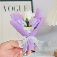 Groothandel handgemaakte geurende zeepbloemenboeket onsterfelijke roos eeuwige bloemen voor Moederdag Valentijnsdag bruiloft feest cadeau