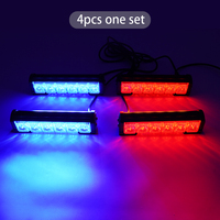 Barra de Luces Estroboscópicas Ámbar de 6 LED, 12-24V, de Aluminio, para Advertencia de Emergencia en Grúas, Camiones de Bomberos y Vehículos Utilitarios