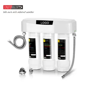 Under Sink Water Filter System, 3-Stage 0.5 Micron Removes 99.99% lead, chlorine, chloramine, fluoride