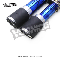 Tuyau d'échappement Performance OEM pour BMW M5 E60 V10 5.0 2003-2010 Silencieux Catback en titane Valve de vide Quad Embouts noirs