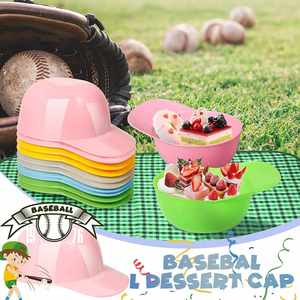 Custom Wholesales 8 Oz Baseball Hat Ice Cream Plastic Batting Helmet <b>Snack</b> <b>Bowl</b> - Product Image 5