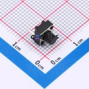 TSA06154-065B332BA Tactile Switch Through hole Component (THT),6.1x6.1mm Switch Single Pole Single Throw Round Button 1.8N 6.1mm - Product Image 1