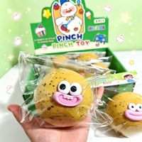 Jouet Squishy Promotionnel en Caoutchouc Souple à Montée Lente, Forme Pomme de Terre au Fromage à Grande Bouche, Mignon et Original, Jouet Sensoriel Anti-Stress à Presser