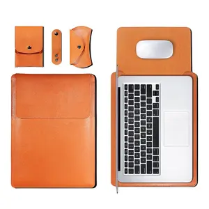 Capa de couro PU para Macbook Air Pro 11, 12, 13, 15, 16 capa A1466 forro de manga para Macbook Air 13.3 Capa 2024