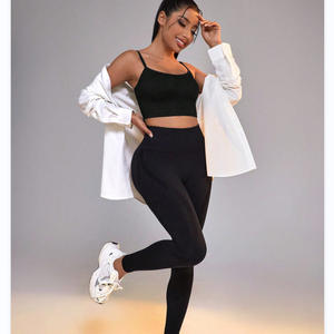 Haut court de sport sans coutures pour femme, séchage rapide, respirant, dos nu, soutien-gorge de yoga pour la gym et l'entraînement - Product Image 3